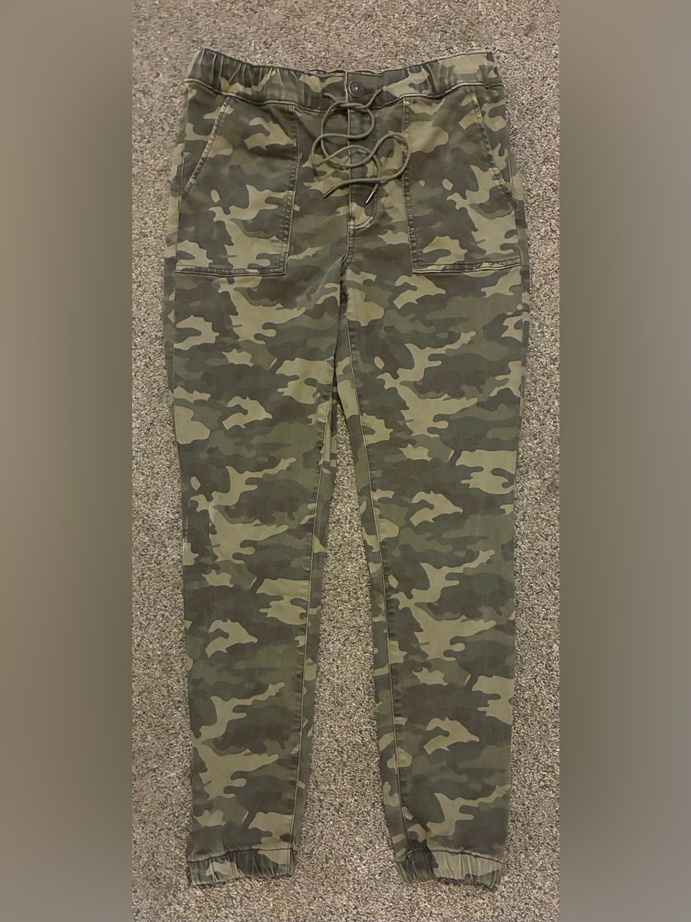 American Eagle Next Level Stretch Camo Jogger Pants Women’s 12 Regular Ankle Zip
